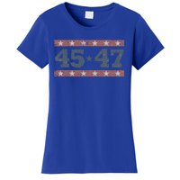 Distressed Vintage Donald Trump 2024 45 And 47 President Gift Women's T-Shirt