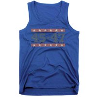 Distressed Vintage Donald Trump 2024 45 And 47 President Gift Tank Top