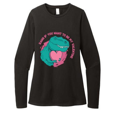 Dinosaur Valentines Day Tgiftrex Rawr Gift Womens CVC Long Sleeve Shirt