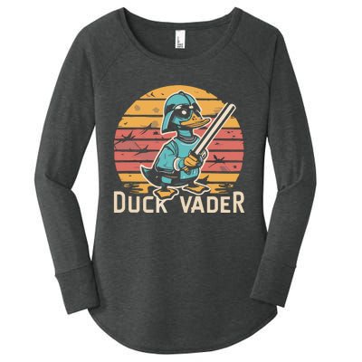 Duck Vader Women's Perfect Tri Tunic Long Sleeve Shirt