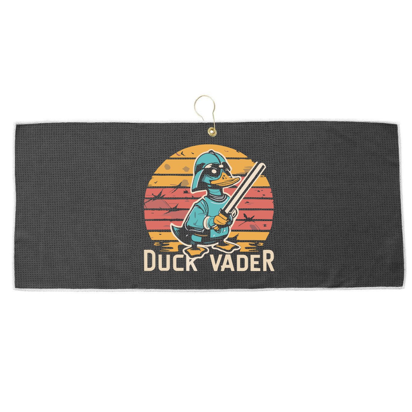 Duck Vader Large Microfiber Waffle Golf Towel