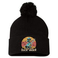 Duck Vader Pom Pom 12in Knit Beanie