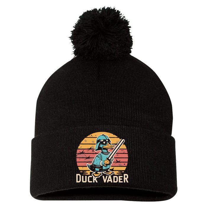 Duck Vader Pom Pom 12in Knit Beanie