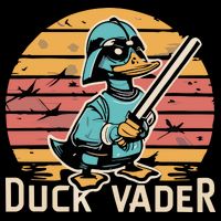 Duck Vader Pom Pom 12in Knit Beanie