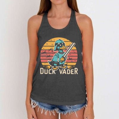 Duck Vader Women's Knotted Racerback Tank