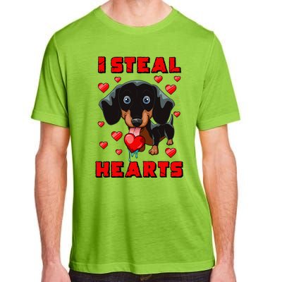 Dachshund Valentines Day Cool Gift Dog Gift Meaningful Gift Adult ChromaSoft Performance T-Shirt