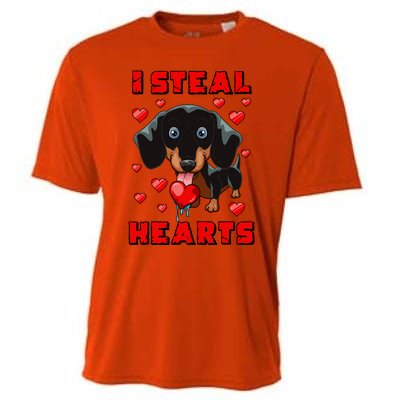 Dachshund Valentines Day Cool Gift Dog Gift Meaningful Gift Cooling Performance Crew T-Shirt