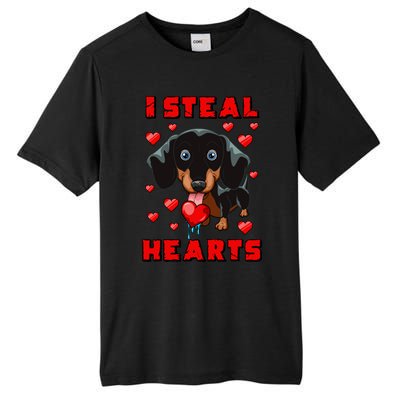 Dachshund Valentines Day Cool Gift Dog Gift Meaningful Gift Tall Fusion ChromaSoft Performance T-Shirt