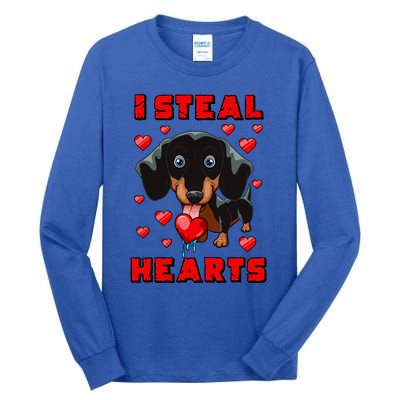 Dachshund Valentines Day Cool Gift Dog Gift Meaningful Gift Tall Long Sleeve T-Shirt