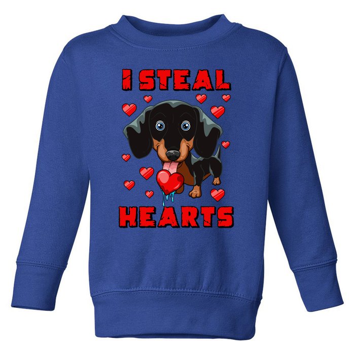 Dachshund Valentines Day Cool Gift Dog Gift Meaningful Gift Toddler Sweatshirt