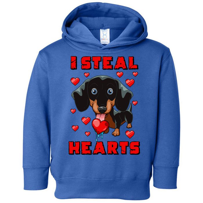 Dachshund Valentines Day Cool Gift Dog Gift Meaningful Gift Toddler Hoodie