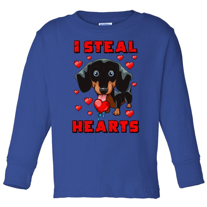 Dachshund Valentines Day Cool Gift Dog Gift Meaningful Gift Toddler Long Sleeve Shirt