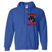 Dachshund Valentines Day Cool Gift Dog Gift Meaningful Gift Full Zip Hoodie