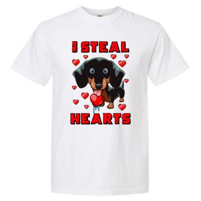 Dachshund Valentines Day Cool Gift Dog Gift Meaningful Gift Garment-Dyed Heavyweight T-Shirt