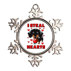 Dachshund Valentines Day Cool Gift Dog Gift Meaningful Gift Metallic Star Ornament