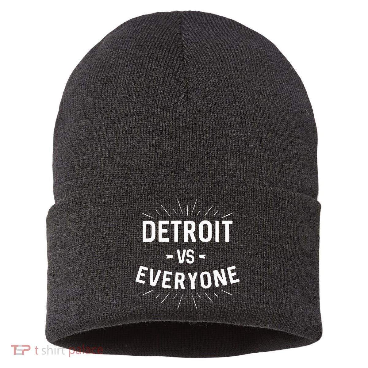 Detroit Vs Everyone Sustainable Knit Beanie