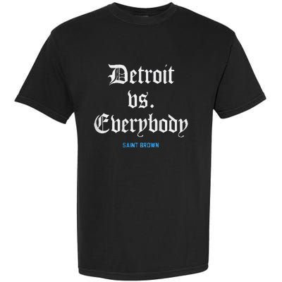 Detroit Vs Everybodyy Brown Garment-Dyed Heavyweight T-Shirt