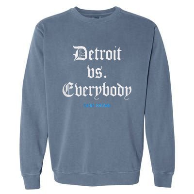 Detroit Vs Everybodyy Brown Garment-Dyed Sweatshirt