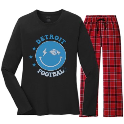 Detroit Versus Everyone Women's Long Sleeve Flannel Pajama Set 