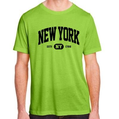 Distressed Vintage Established New York Ny Souvenir Adult ChromaSoft Performance T-Shirt