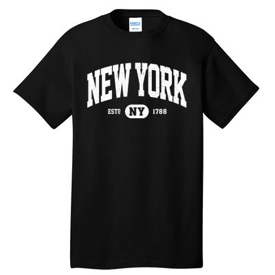 Distressed Vintage Established New York Ny Souvenir Tall T-Shirt