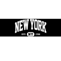 Distressed Vintage Established New York Ny Souvenir Bumper Sticker