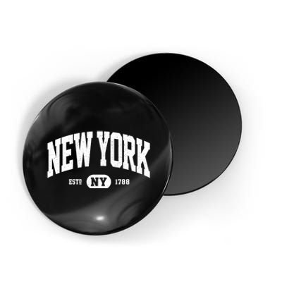 Distressed Vintage Established New York Ny Souvenir Magnet