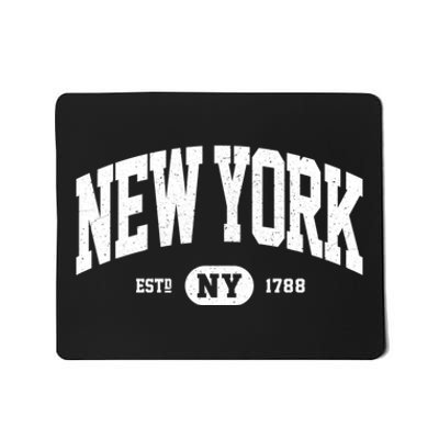 Distressed Vintage Established New York Ny Souvenir Mousepad