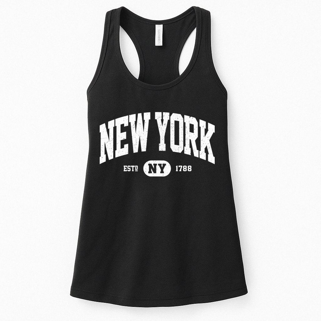 Distressed Vintage Established New York Ny Souvenir Womens Tank Top