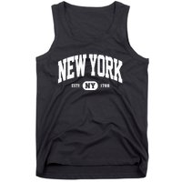 Distressed Vintage Established New York Ny Souvenir Tank Top