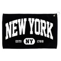 Distressed Vintage Established New York Ny Souvenir Grommeted Golf Towel