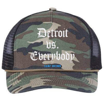 Detroit Vs Everybodyy Brown Retro Rope Trucker Hat Cap