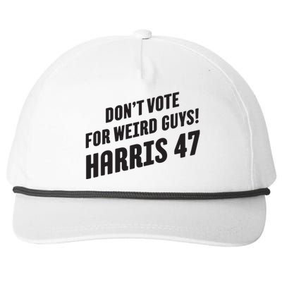 Dont Vote For Weird Guys Harris 47 Snapback Five-Panel Rope Hat