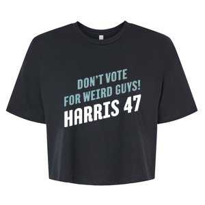 Dont Vote For Weird Guys Harris 47 Bella+Canvas Jersey Crop Tee