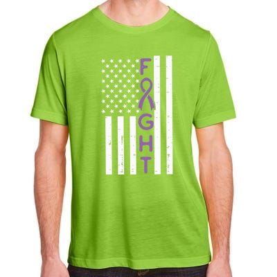 Domestic Violence Fight America Flag Awareness Gift Adult ChromaSoft Performance T-Shirt