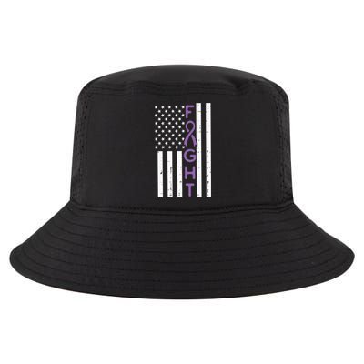 Domestic Violence Fight America Flag Awareness Gift Cool Comfort Performance Bucket Hat