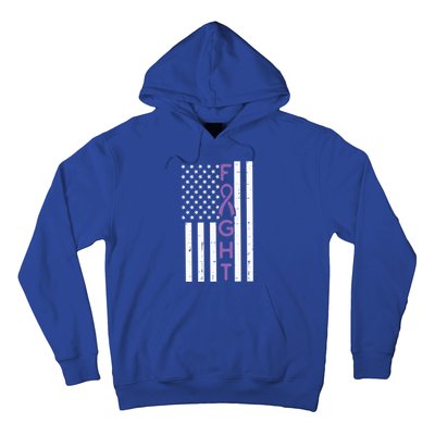 Domestic Violence Fight America Flag Awareness Gift Hoodie