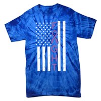 Domestic Violence Fight America Flag Awareness Gift Tie-Dye T-Shirt