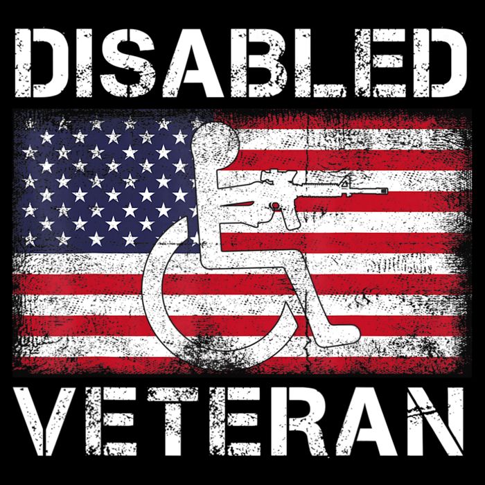 Disabled Veteran For Dad Grandpa Veteran American Flag Impact Tech Backpack