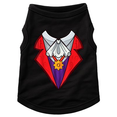 Dracula Vampire Funny Halloween Costume Cosplay Tuxedo Retro Doggie Tank