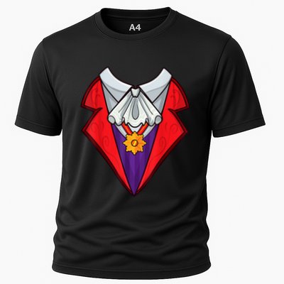 Dracula Vampire Funny Halloween Costume Cosplay Tuxedo Retro Performance Shirt
