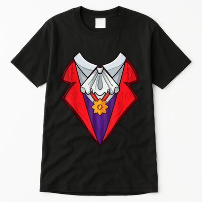 Dracula Vampire Funny Halloween Costume Cosplay Tuxedo Retro Tall T-Shirt