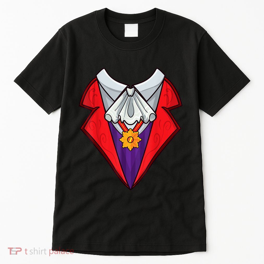 Dracula Vampire Funny Halloween Costume Cosplay Tuxedo Retro Tall T-Shirt