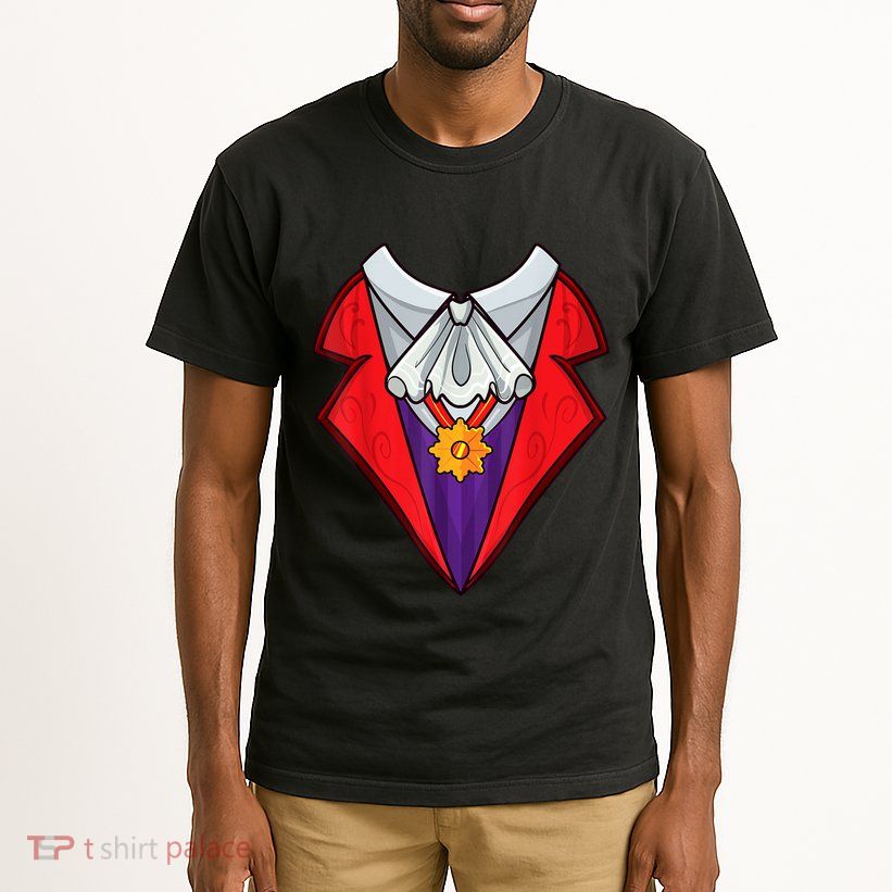 Dracula Vampire Funny Halloween Costume Cosplay Tuxedo Retro Tall T-Shirt