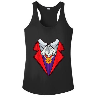 Dracula Vampire Funny Halloween Costume Cosplay Tuxedo Retro Ladies PosiCharge Competitor Racerback Tank