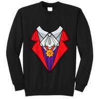Dracula Vampire Funny Halloween Costume Cosplay Tuxedo Retro Tall Sweatshirt