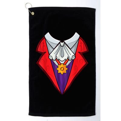 Dracula Vampire Funny Halloween Costume Cosplay Tuxedo Retro Golf Towel