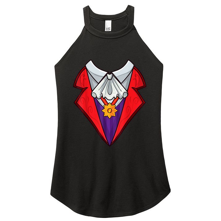 Dracula Vampire Funny Halloween Costume Cosplay Tuxedo Retro Women's Perfect Tri Rocker Tank