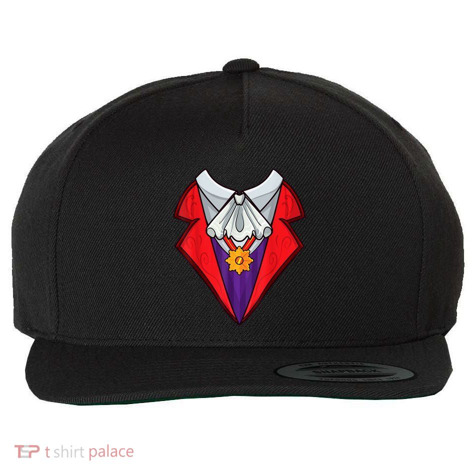 Dracula Vampire Funny Halloween Costume Cosplay Tuxedo Retro Wool Snapback Cap