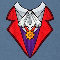 Dracula Vampire Funny Halloween Costume Cosplay Tuxedo Retro Garment-Dyed Sweatshirt